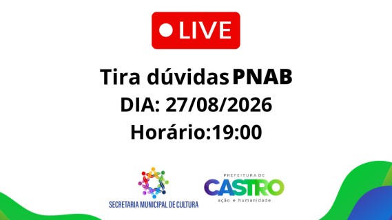 Live tira-dúvidas | Política Nacional Aldir Blanc (PNAB)
